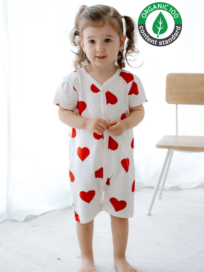 %100 Pamuk Kalpli Bebek-Çocuk Şort Pijama Takımı - 1