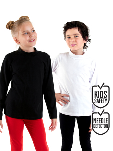 2-Pack Basic Turtleneck Unisex T-shirt - Denokids