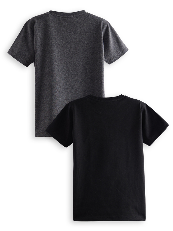 2 Pack Boy Black&Anthracite T-shirts Game - 4