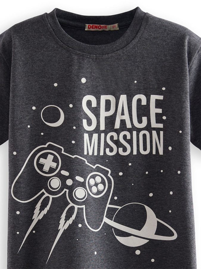 2 Pack Boy Black&Anthracite T-shirts Game - 5