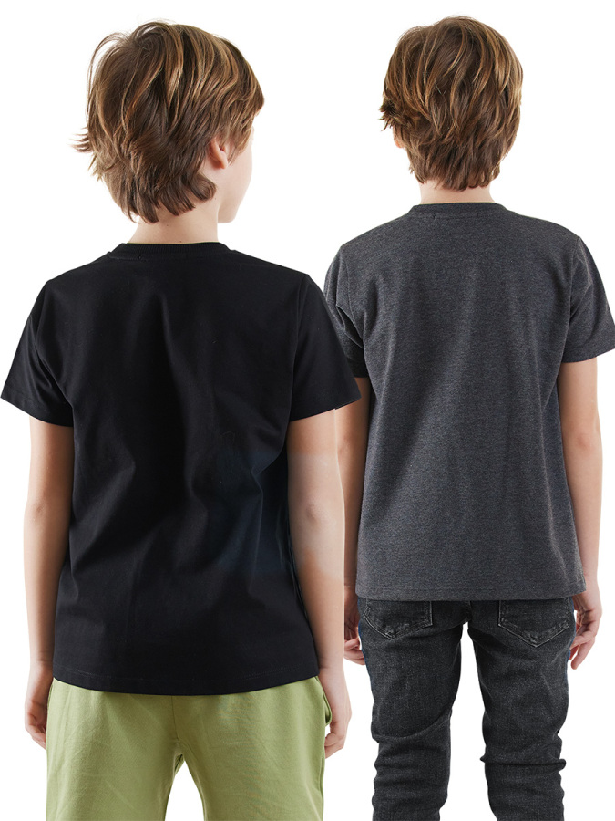 2 Pack Boy Black&Anthracite T-shirts Game - 2