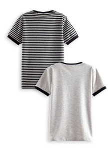2 Pack Boy Black&Grey T-shirts Pirate - 4