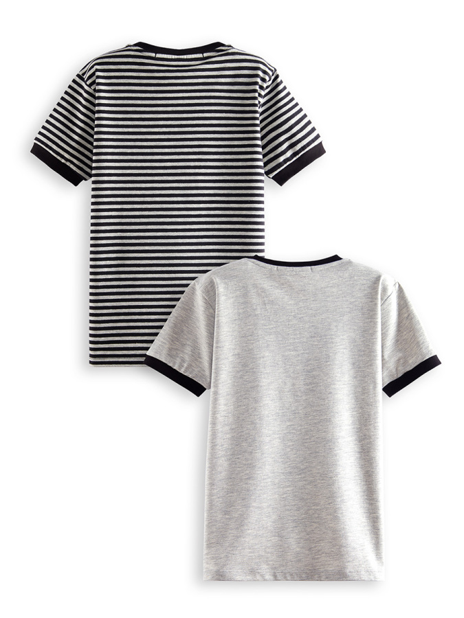 2 Pack Boy Black&Grey T-shirts Pirate - 4