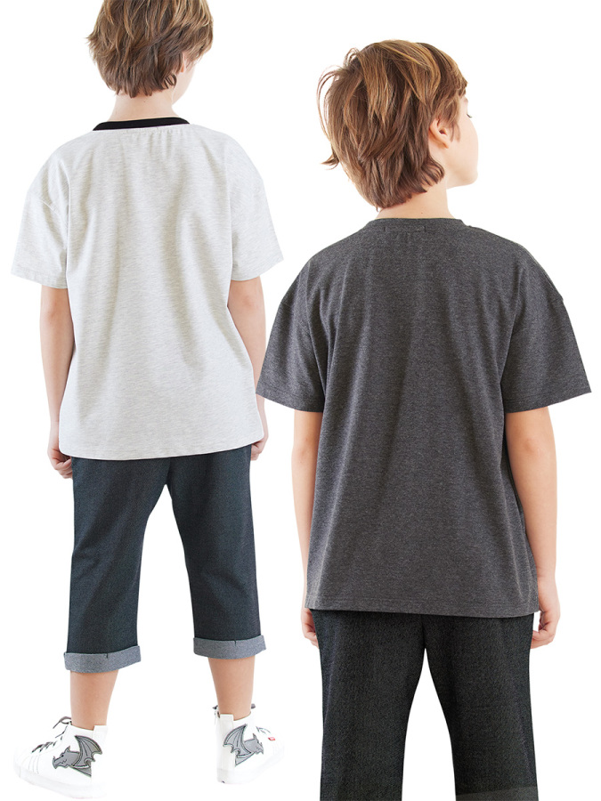 2 Pack Boy Black&Grey T-shirts - 2