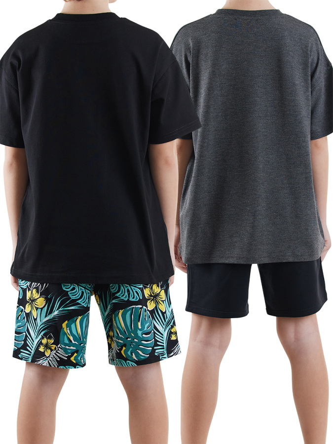 2 Pack Boy Black&Hawaii Shorts - 2