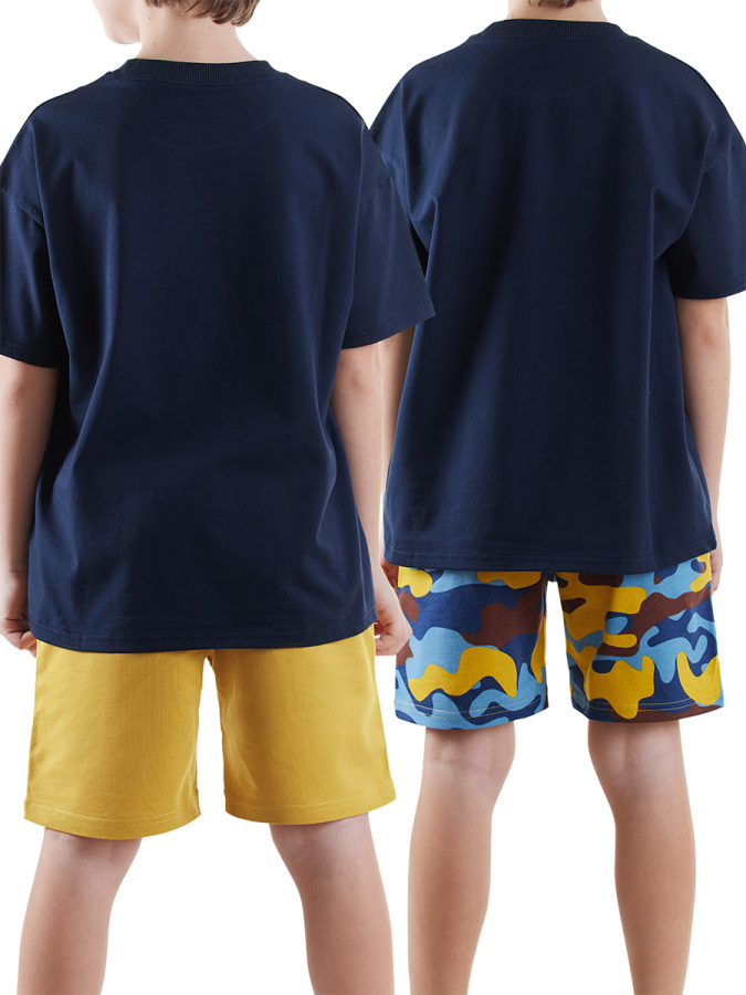 2 Pack Boy Mustard&Camo Shorts - 2