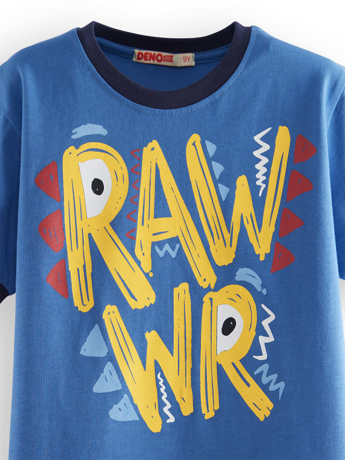 2 Pack Boy Navy Blue&Blue T-shirts - 5