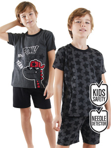 2 Pack Boy Pyjama Set Dino - 1