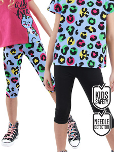 2 Pack Girl Black&Leopard Leggings - Denokids
