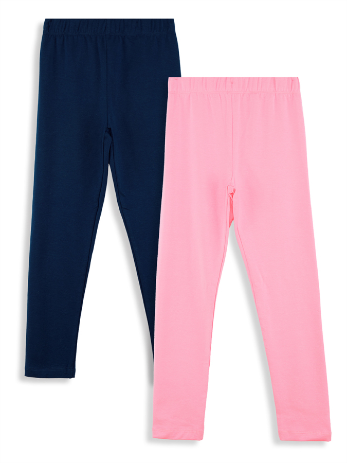 2-Pack Girl Leggings Pink&Navy - 4