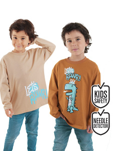 2-Pack Lets Rawr Boy T-shirt - Denokids