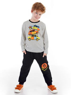 3 Cars Boy T-shirt&Pants Set - 1