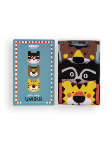 3-Pack Boxed Boy Animals Socks - 1