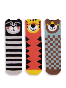 3-Pack Boxed Boy Animals Socks - 3