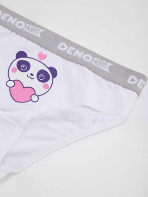 3 Pack Girls Pink&White&Mint Hipster Briefs