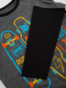 3 Skates Boy T-shirt&Pants Set - 6