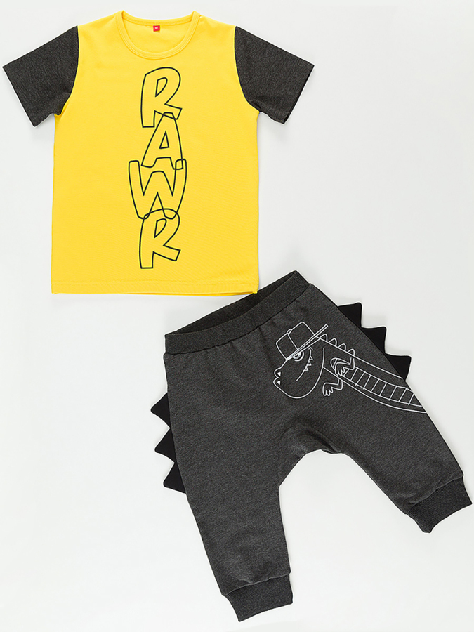 3D Dino Rawr Baggy Set - 3