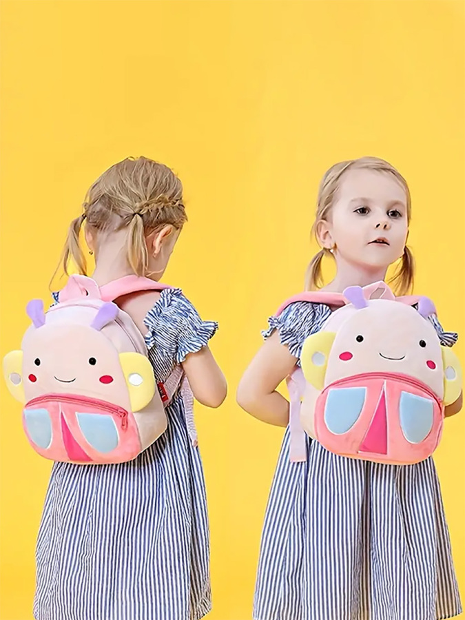 3D Kelebek Kız Çocuk Okul Anaokul Sırt Çantası - 4