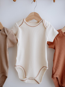 3lü Pamuklu Kaşkorse Kısa Kollu Body Set Renkli - 3