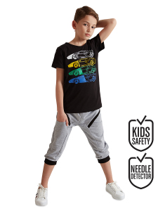 4 Cars Erkek Çocuk T-shirt Kapri Şort Takım - MSHB&G