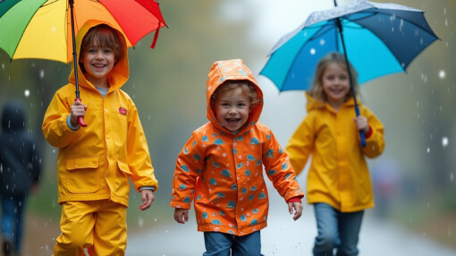 Yağmurlu Günlerde Çocuklar İçin Pratik Kombinler