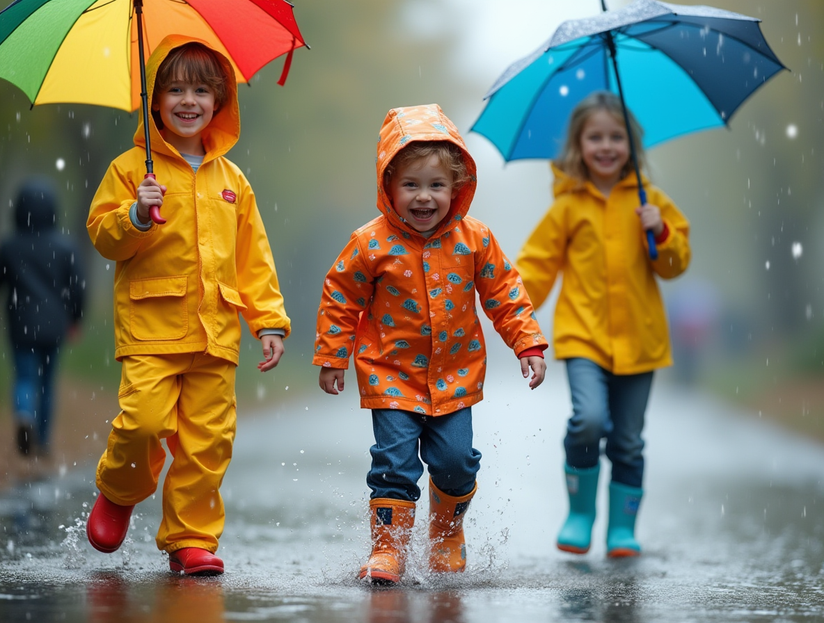 Yağmurlu Günlerde Çocuklar İçin Pratik Kombinler