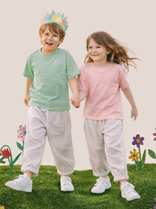 Açık Gri Unisex Pantolon - Denokids