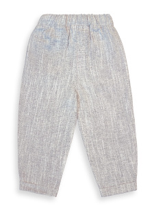 Erkek Kız Çocuk Unisex Pantolon Dokuma Bol Kesim Duble Paça İlkbahar/Yaz 2-8 Yaş - 5