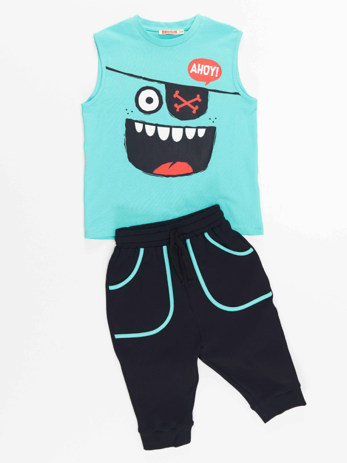 Ahoy Boy T-shirt&Capri Set - 3