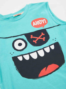 Ahoy Erkek Çocuk T-shirt Kapri Şort Takım - 6