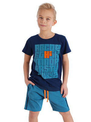Alfabe Erkek Çocuk T-shirt Şort Takım