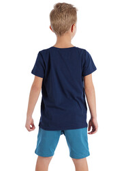 Alfabe Erkek Çocuk T-shirt Şort Takım - Thumbnail