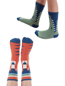 Animals Boy 2-Pack Socks Set - Denokids