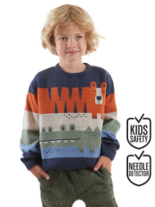 Animals Boy Knitted Jumper - 1