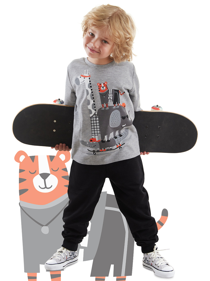 Animals Team Boy T-shirt&Pants Set - 1