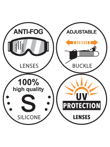 Anti-Fog UV Protected Unicorn Girl Swimming Goggles - 4