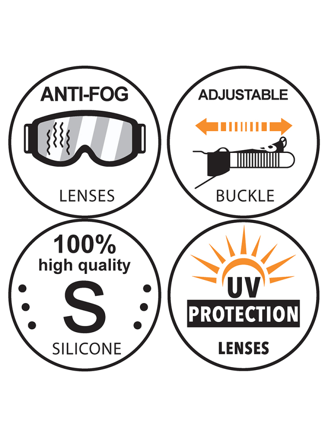 Anti-Fog UV Protected Unicorn Girl Swimming Goggles - 4