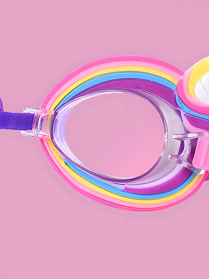 Anti-Fog UV Protected Unicorn Girl Swimming Goggles - 4