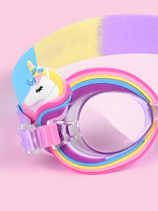 Anti-Fog UV Protected Unicorn Girl Swimming Goggles - 3