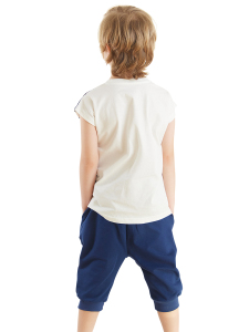 Arabalar Erkek Çocuk Yazlık T-shirt Kapri Şort Takım - 3