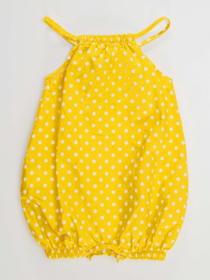 Arı Kız Bebek Poplin Sarı Tulum - 4