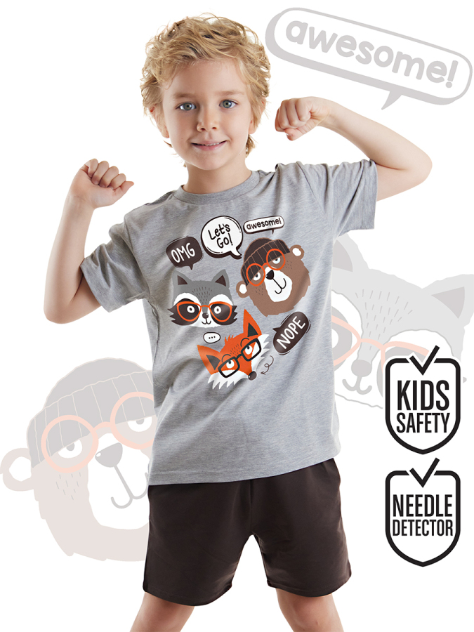 Arkadaşlar Erkek Çocuk Yazlık T-shirt Şort Takım - 1