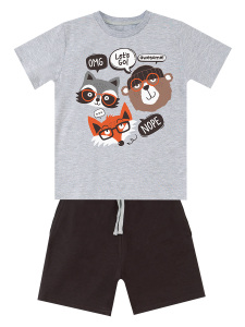 Arkadaşlar Erkek Çocuk Yazlık T-shirt Şort Takım - 3