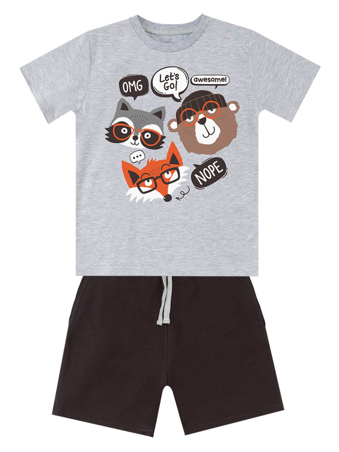 Arkadaşlar Erkek Çocuk Yazlık T-shirt Şort Takım - 3