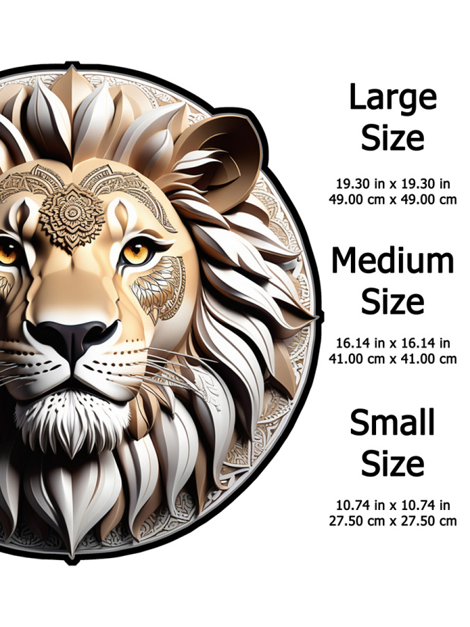 Aslan- 49.00 Cm- Yapboz - 4