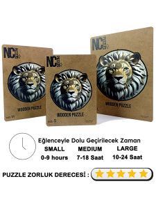 Aslan- 49.00 Cm- Yapboz - 5