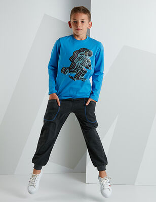 Astro Boy Blue/Dark Grey Pants Set