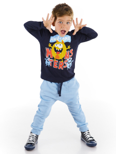Awesome Monsters Boy T-shirt&Pants Set - Denokids
