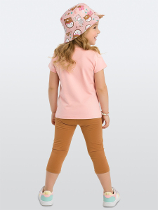 Ayı Şapkalı Kız Çocuk T-shirt Tayt Takım - 2