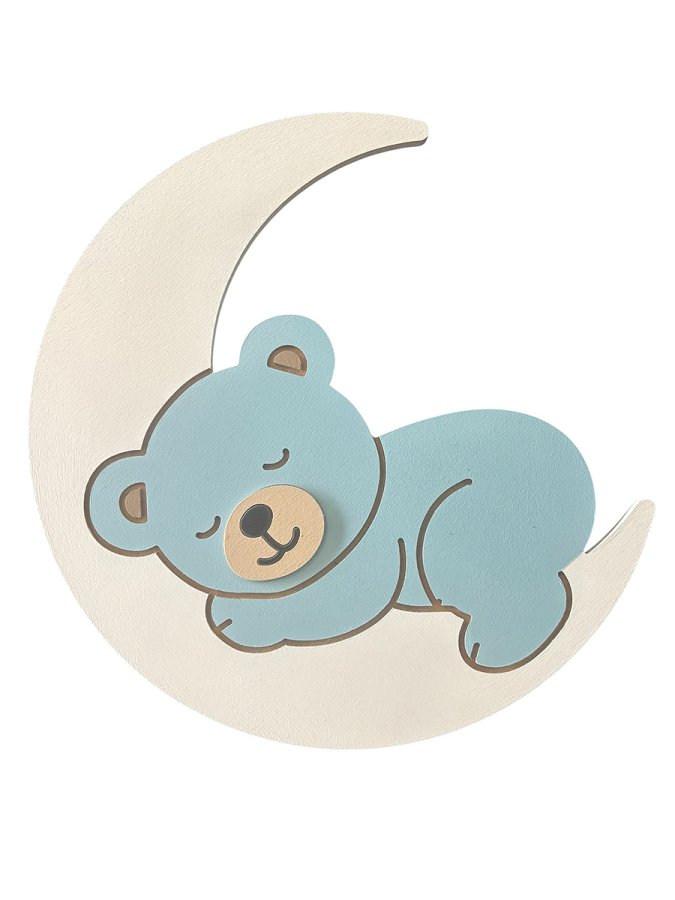 Ayıcık Bulut Balon 56’lı Sticker Seti Mavi - 4